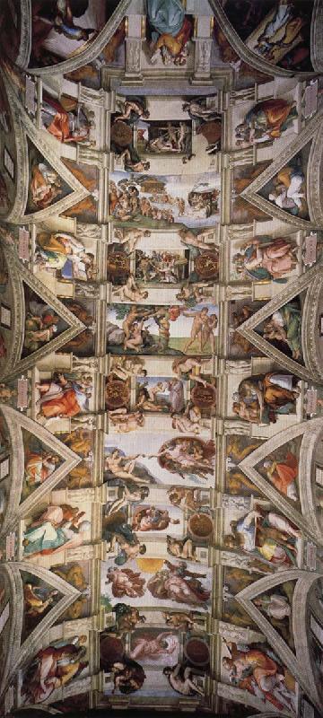 Michelangelo Buonarroti Ceiling of the Sistine Chapel France oil painting art